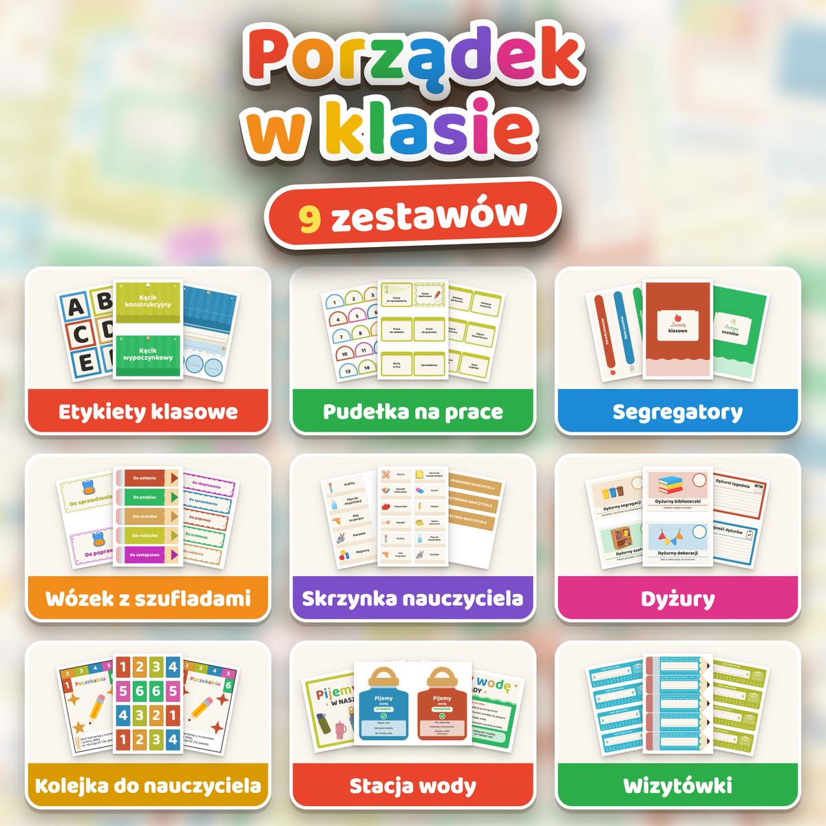 Porządek w klasie: wszystkie zestawy