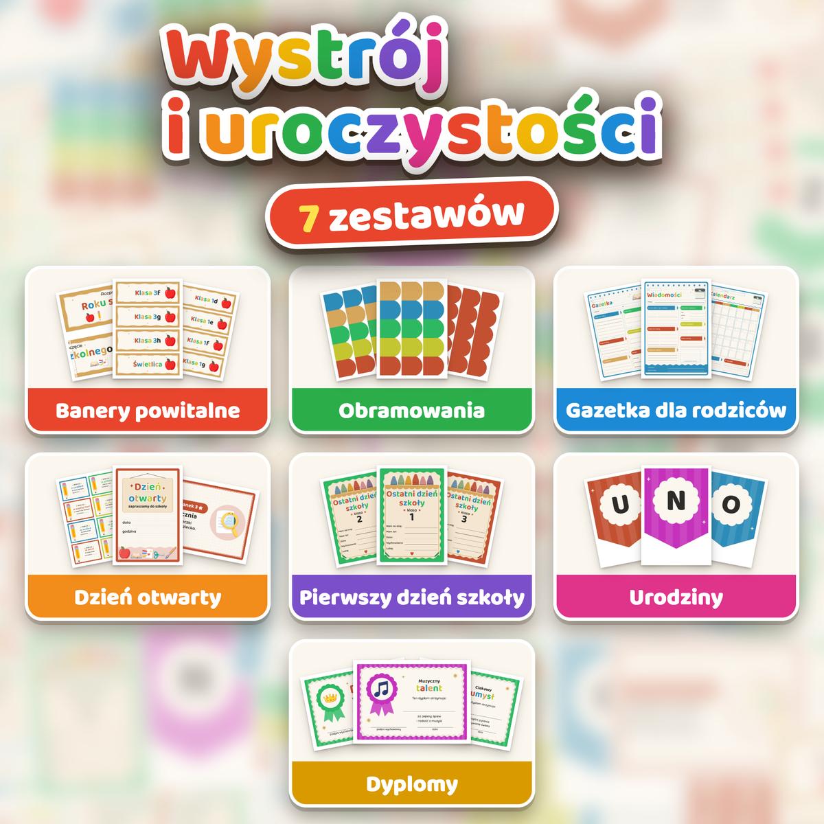 Wystrój i uroczystości: wszystkie zestawy
