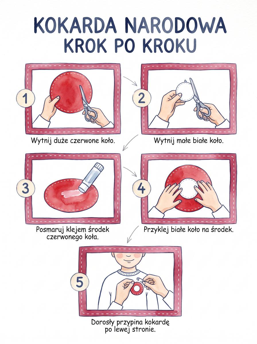 Instrukcja „Kokarda narodowa krok po kroku”