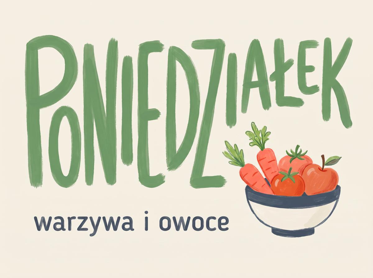 Etykieta dnia tygodnia na gazetkę: Poniedziałek
