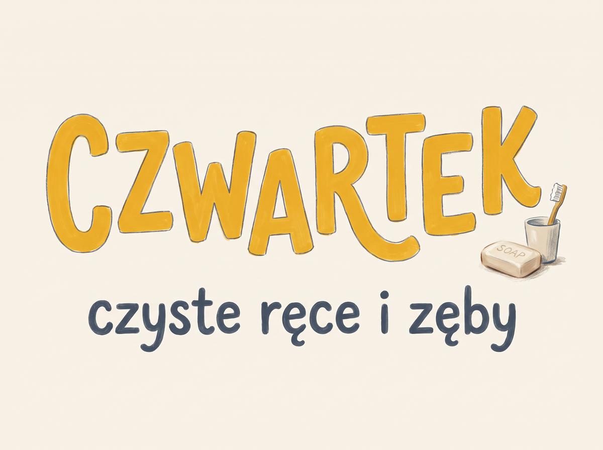 Etykieta dnia tygodnia na gazetkę: Czwartek