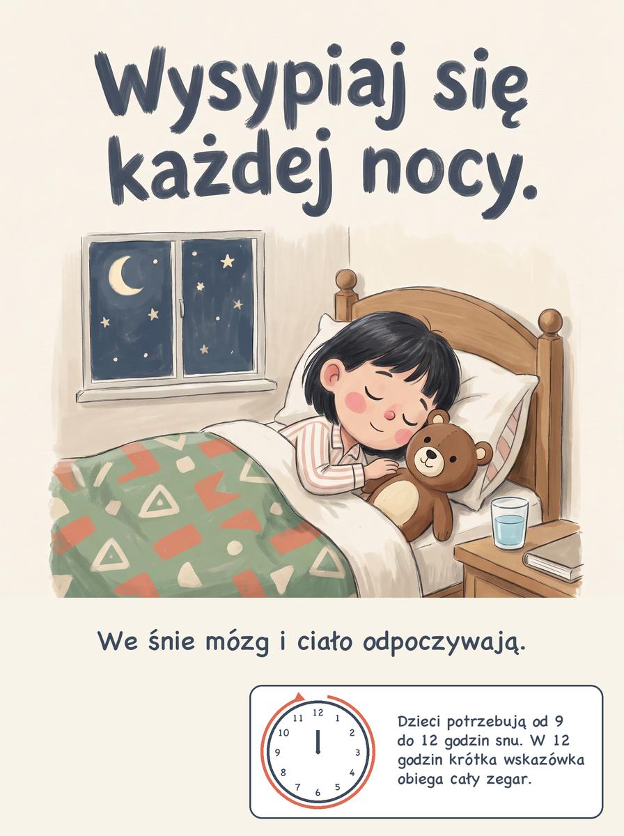 Plansza sen dziecka: Wysypiaj się każdej nocy