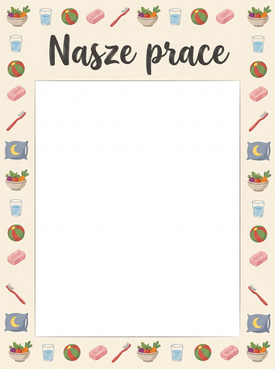 Ramka na prace uczniów: Nasze prace
