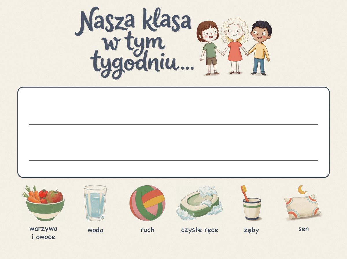 Hasło klasy do uzupełnienia: Nasza klasa w tym tygodniu…